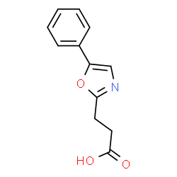 ChemSpider 2D Image | 5-Phenyloxazole-2-propionic acid | C12H11NO3
