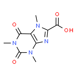 ChemSpider 2D Image | 1,3,7-Trimethyl-2,6-dioxo-2,3,6,7-tetrahydro-1H-purine-8-carboxylic acid | C9H10N4O4