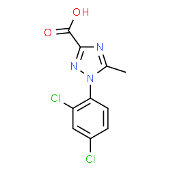 ChemSpider 2D Image | 1-(2,4-Dichlorophenyl)-5-methyl-1H-1,2,4-triazole-3-carboxylic acid | C10H7Cl2N3O2