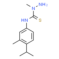 ChemSpider 2D Image | N-(4-Isopropyl-3-methylphenyl)-1-methylhydrazinecarbothioamide | C12H19N3S
