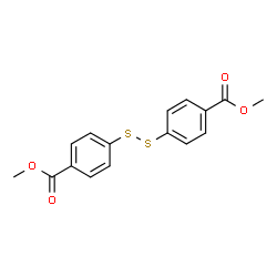 ChemSpider 2D Image | Dimethyl 4,4'-disulfanediyldibenzoate | C16H14O4S2