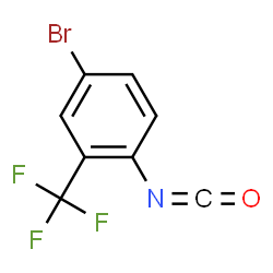 ChemSpider 2D Image | 4-BROMO-2-(TRIFLUOROMETHYL)PHENYL ISOCYANATE | C8H3BrF3NO