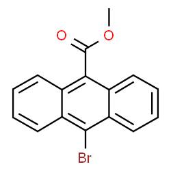 ChemSpider 2D Image | Methyl 10-bromo-9-anthracenecarboxylate | C16H11BrO2