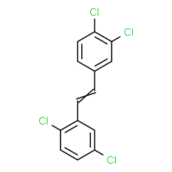 ChemSpider 2D Image | 1,2-Dichloro-4-[2-(2,5-dichlorophenyl)vinyl]benzene | C14H8Cl4
