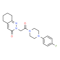 ChemSpider 2D Image | 2-{2-[4-(4-Fluorophenyl)-1-piperazinyl]-2-oxoethyl}-5,6,7,8-tetrahydro-3(2H)-cinnolinone | C20H23FN4O2