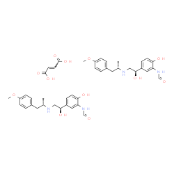 ChemSpider 2D Image | N-(2-HYDROXY-5-((1RS)-1-HYDROXY-2-(((1SR)-2-(4-METHOXYPHENYL)-1-METHYLETHYL)AMINO)ETHYL)PHENYL)FORMAMIDE FUMARATE | C42H52N4O12