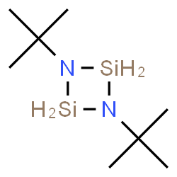 ChemSpider 2D Image | 1,3-Bis(1,1-dimethylethyl)cyclodisilazane | C8H22N2Si2