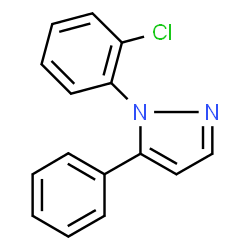 ChemSpider 2D Image | 1-(2-Chlorophenyl)-5-phenyl-1H-pyrazole | C15H11ClN2