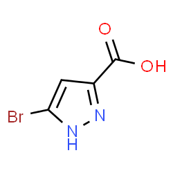 ChemSpider 2D Image | 3-Bromo-1H-pyrazole-5-carboxylic acid | C4H3BrN2O2