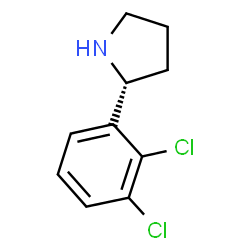 ChemSpider 2D Image | (2R)-2-(2,3-Dichlorophenyl)pyrrolidine | C10H11Cl2N