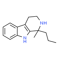 ChemSpider 2D Image | 1-Methyl-1-propyl-2,3,4,9-tetrahydro-1H-beta-carboline | C15H20N2