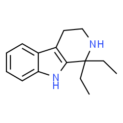 ChemSpider 2D Image | 1,1-Diethyl-2,3,4,9-tetrahydro-1H-beta-carboline | C15H20N2