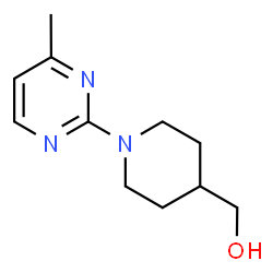 ChemSpider 2D Image | (1-(4-Methylpyrimidin-2-yl)piperidin-4-yl)methanol | C11H17N3O