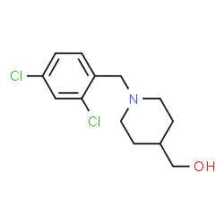 ChemSpider 2D Image | [1-(2,4-Dichlorobenzyl)-4-piperidinyl]methanol | C13H17Cl2NO