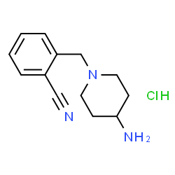 ChemSpider 2D Image | 2-((4-Aminopiperidin-1-yl)methyl)benzonitrile hydrochloride | C13H18ClN3