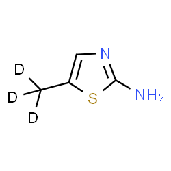 ChemSpider 2D Image | 5-(~2~H_3_)Methyl-1,3-thiazol-2-amine | C4H3D3N2S