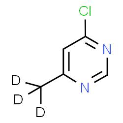 ChemSpider 2D Image | 4-Chloro-6-(~2~H_3_)methylpyrimidine | C5H2D3ClN2