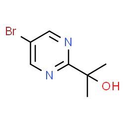 ChemSpider 2D Image | 2-(5-Bromo-2-pyrimidinyl)-2-propanol | C7H9BrN2O