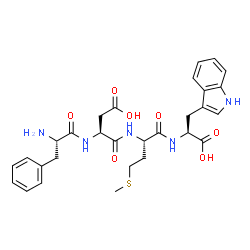 ChemSpider 2D Image | L-Phenylalanyl-L-alpha-aspartyl-L-methionyl-L-tryptophan | C29H35N5O7S