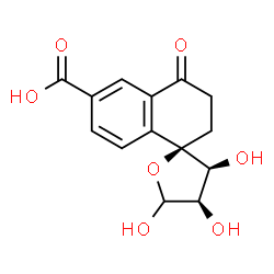 ChemSpider 2D Image | cyclic dehypoxanthinylfutalosine | C14H14O7