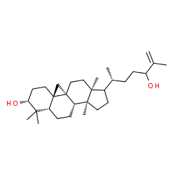 ChemSpider 2D Image | (3alpha,5beta,13alpha,17xi)-9,19-Cyclolanost-25-ene-3,24-diol | C30H50O2