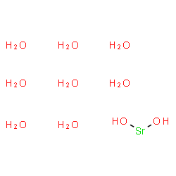ChemSpider 2D Image | Dihydroxystrontium octahydrate | H18O10Sr