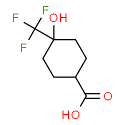 ChemSpider 2D Image | 4-Hydroxy-4-(trifluoromethyl)cyclohexanecarboxylic acid | C8H11F3O3