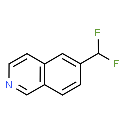 ChemSpider 2D Image | 6-(Difluoromethyl)isoquinoline | C10H7F2N