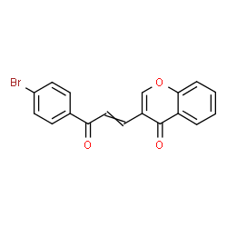 ChemSpider 2D Image | 3-[3-(4-Bromophenyl)-3-oxo-1-propen-1-yl]-4H-chromen-4-one | C18H11BrO3