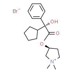 ChemSpider 2D Image | glycopyrronium bromide | C19H28BrNO3