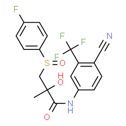 ChemSpider 2D Image | Bicalutamide sulfoxide | C18H14F4N2O3S