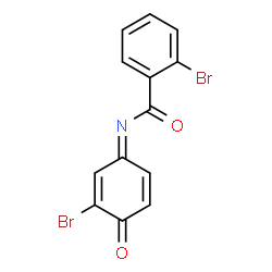 ChemSpider 2D Image | 2-Bromo-N-[(1E)-3-bromo-4-oxo-2,5-cyclohexadien-1-ylidene]benzamide | C13H7Br2NO2