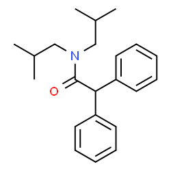 ChemSpider 2D Image | N,N-Diisobutyl-2,2-diphenylacetamide | C22H29NO