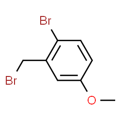 ChemSpider 2D Image | 2-Bromo-5-Methoxybenzyl Bromide | C8H8Br2O