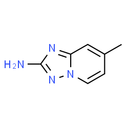 ChemSpider 2D Image | 7-Methyl[1,2,4]triazolo[1,5-a]pyridin-2-amine | C7H8N4
