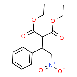ChemSpider 2D Image | Diethyl (2-nitro-1-phenylethyl)malonate | C15H19NO6