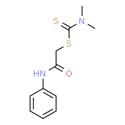 ChemSpider 2D Image | 2-Anilino-2-oxoethyl dimethylcarbamodithioate | C11H14N2OS2
