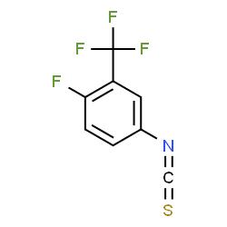 ChemSpider 2D Image | 4-Fluoro-3-(Trifluoromethyl)Phenyl Isothiocyanate | C8H3F4NS
