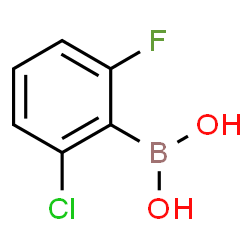 ChemSpider 2D Image | 2-Chloro-6-fluorophenylboronic acid | C6H5BClFO2