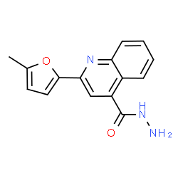 ChemSpider 2D Image | 2-(5-Methyl-2-furyl)-4-quinolinecarbohydrazide | C15H13N3O2