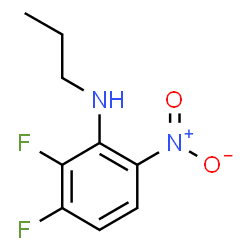 ChemSpider 2D Image | 2,3-Difluoro-6-nitro-N-propylaniline | C9H10F2N2O2