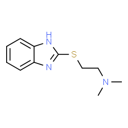 ChemSpider 2D Image | 2-(1H-Benzimidazol-2-ylsulfanyl)-N,N-dimethylethanamine | C11H15N3S