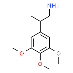 ChemSpider 2D Image | 2-(3,4,5-Trimethoxyphenyl)-1-propanamine | C12H19NO3