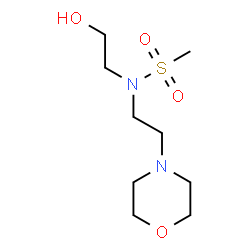 ChemSpider 2D Image | N-(2-Hydroxyethyl)-N-[2-(4-morpholinyl)ethyl]methanesulfonamide | C9H20N2O4S
