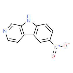 ChemSpider 2D Image | 6-Nitro-9H-beta-carboline | C11H7N3O2