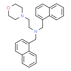 ChemSpider 2D Image | 2-(4-Morpholinyl)-N,N-bis(1-naphthylmethyl)ethanamine | C28H30N2O