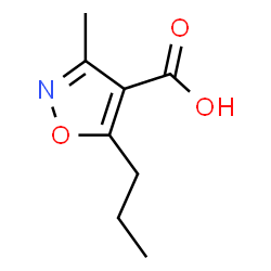 ChemSpider 2D Image | 3-Methyl-5-propyl-1,2-oxazole-4-carboxylic acid | C8H11NO3