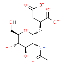 ChemSpider 2D Image | (2S)-2-[(2-Acetamido-2-deoxy-alpha-D-glucopyranosyl)oxy]succinate | C12H17NO10