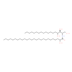 ChemSpider 2D Image | N-(2-hydroxyhexacosanoyl)phytosphingosine | C44H89NO5