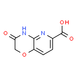 ChemSpider 2D Image | 3,4-Dihydro-3-oxo-2H-pyrido[3,2-b]-1,4-oxazine-6-carboxylic acid | C8H6N2O4